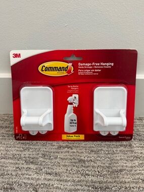 Command White Spray Bottle Hangers by 3M - Value Pack